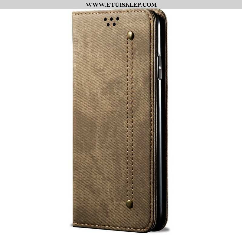 Etui Na Telefon do Samsung Galaxy A42 5G Etui Folio Tkanina Dżinsowa